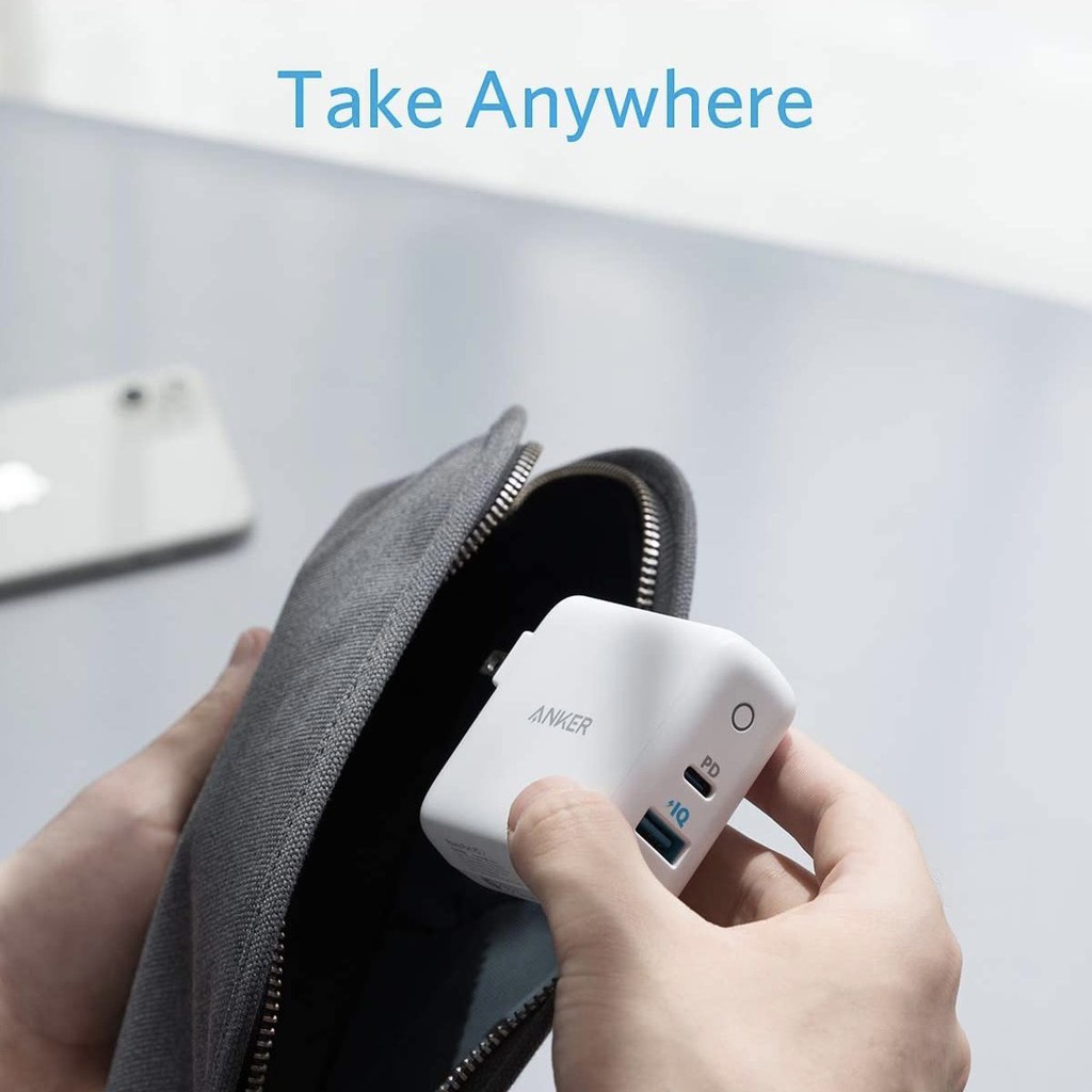 [Chính hãng] Củ sạc Anker PowerPort PD+2 35W (USB C PD, PowerIQ2.0) A2636