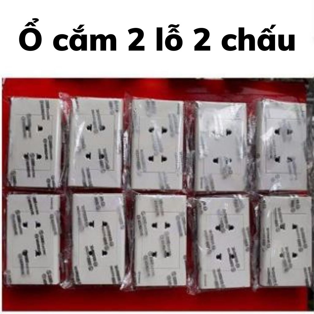 Ổ Cắm 2, 3 Lỗ - 2 Chấu 16A SINO