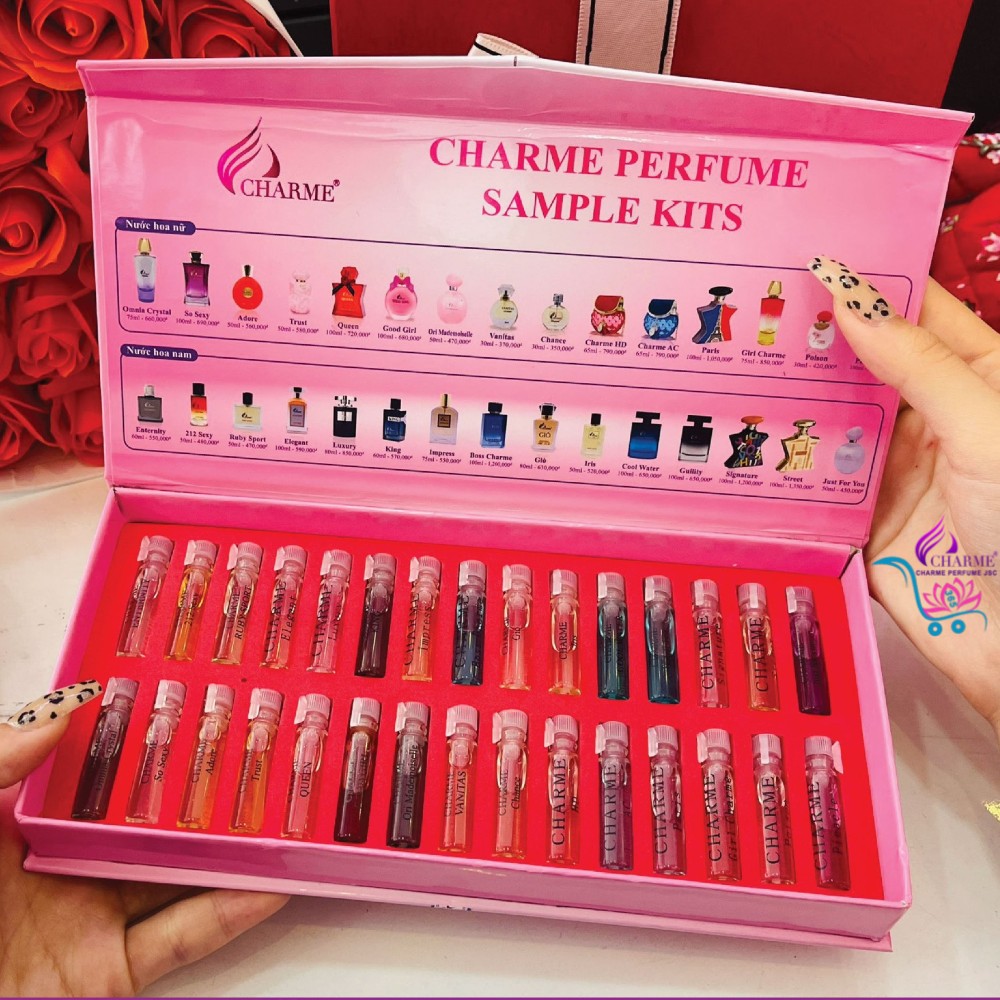 Bộ test nước hoa Char.me 30 mùi hương