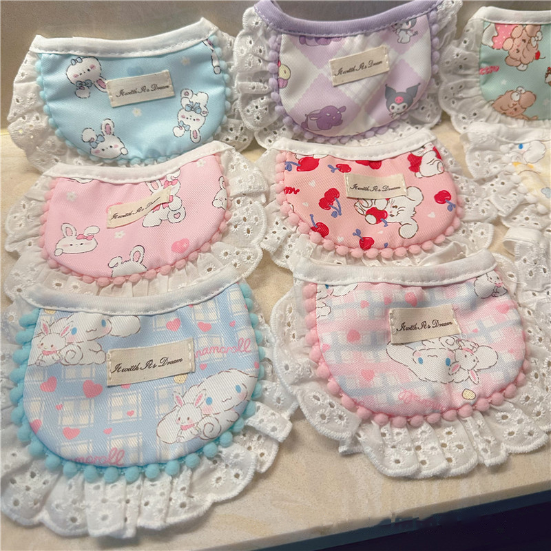 Cartoon%20Dog%20Bib%20Sanrio%20Melee%20Short%20Teddy%20Bib%20Drool%20Towel%20Bib%20ZHANGNA%20-%20Image%203