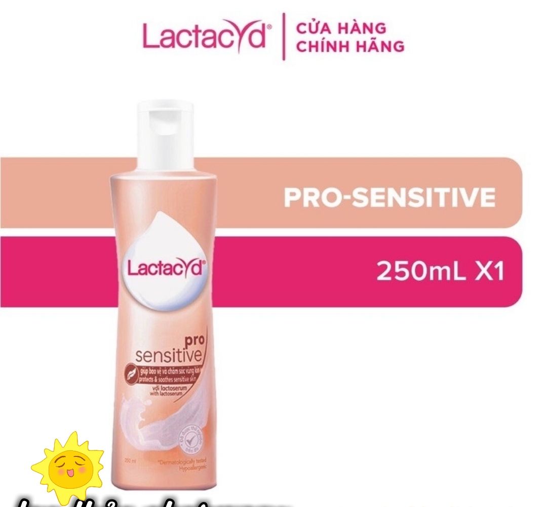 Dung dịch vệ sinh lactacyd pro sensitive chai 250ml
