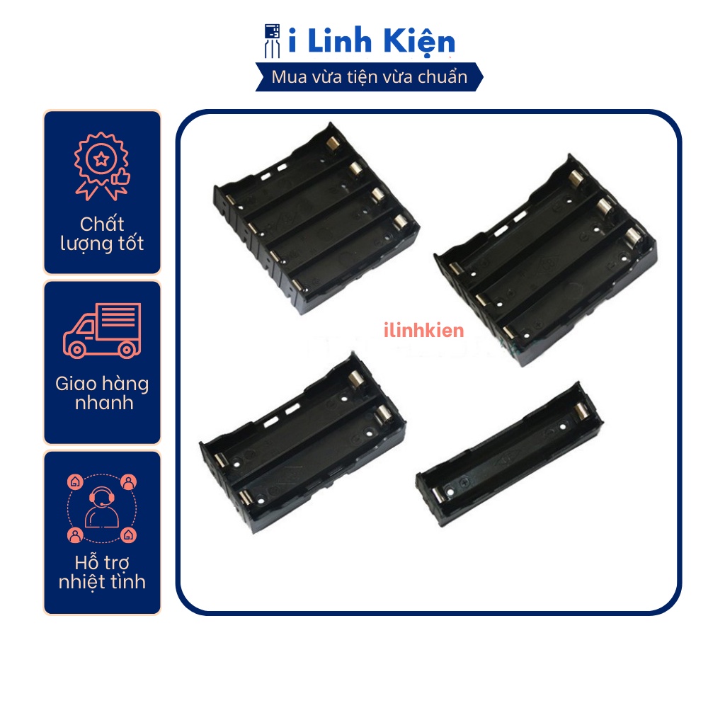Đế pin 18650 chân hàn mạch pcb