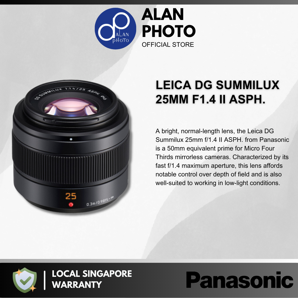 Panasonic Leica DG Summilux 25mm II Lens [H-XA025