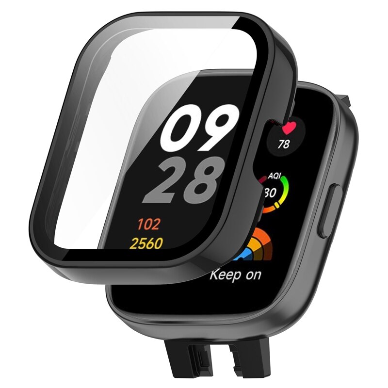 Hard PC + Screen Protector Case for Xiaomi Redmi Watch 4 / Redmi Watch 3 Active Full Cover Screen Protector Bumper for Redmi Watch 3 Case