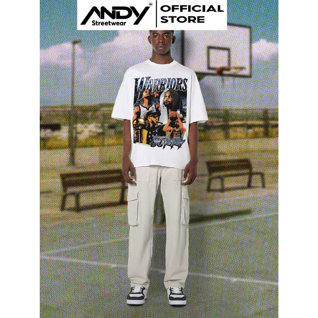 Áo thun bóng rổ Warriors "30" Curry Rats Tee