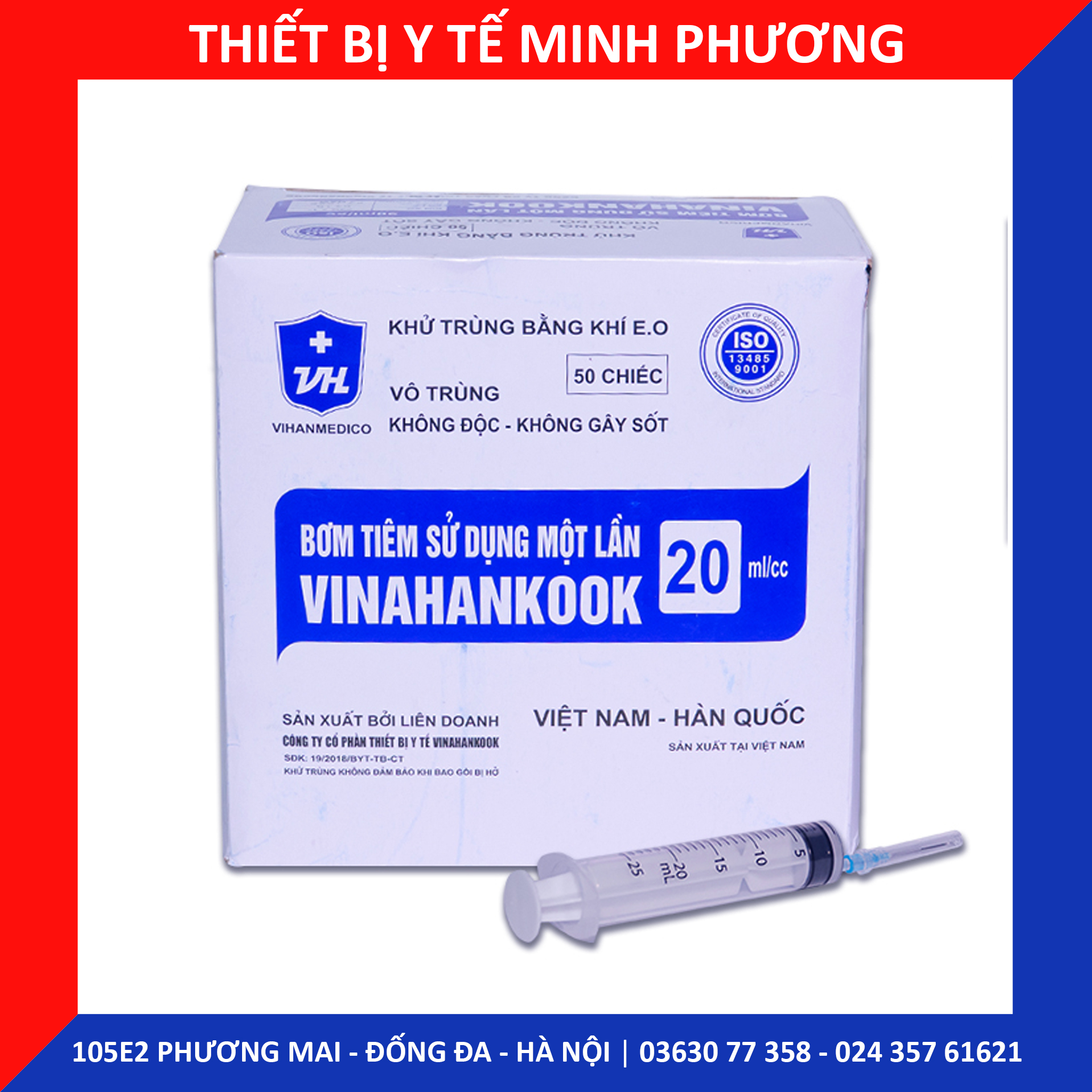 Bơm tiêm 1 lần Vinahankook
