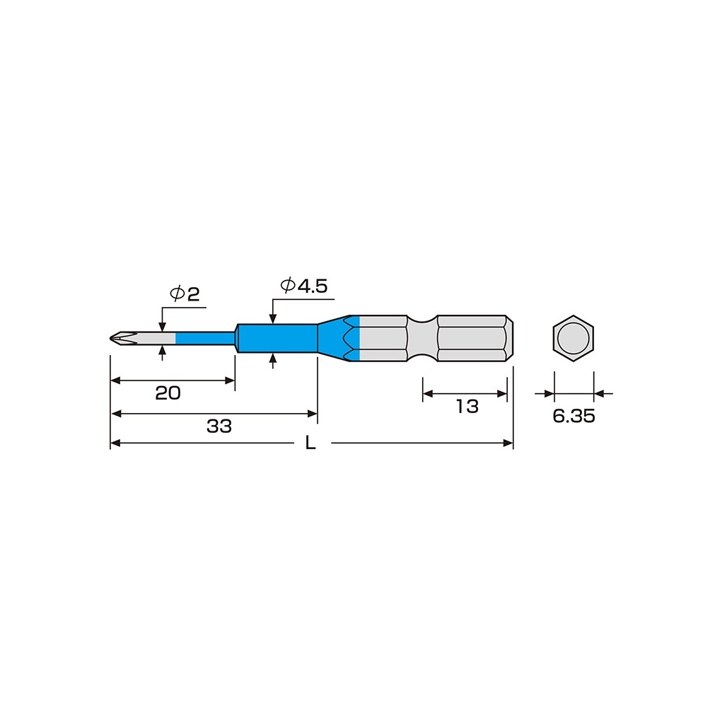 [HCM]Vỉ 2 mũi vít 1 đầu 65mm / 110mm Anex Nhật Bản