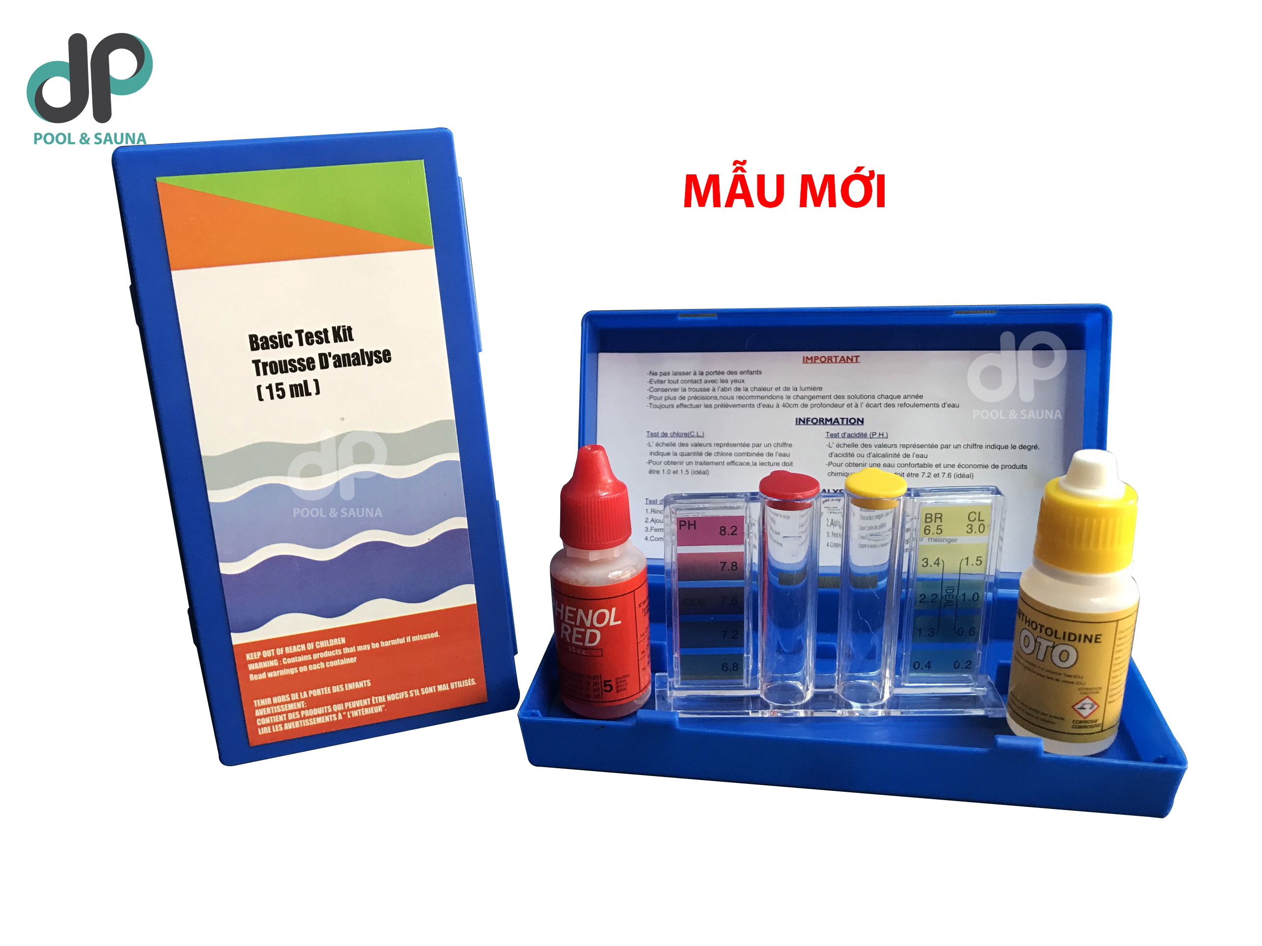 BỘ THỬ PH VÀ CLO NƯỚC BỂ BƠI 2 TRONG 1