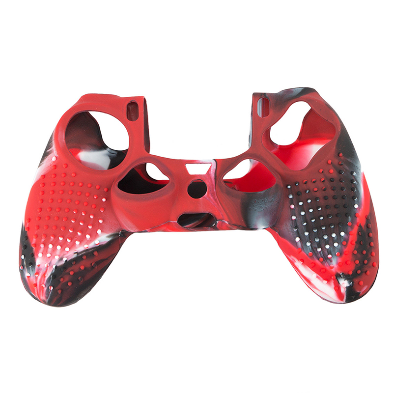 [Fortitudes] Camouflage Silicone Rubber Skin Grip Cover Case for PlayStation 4 PS4 Controller