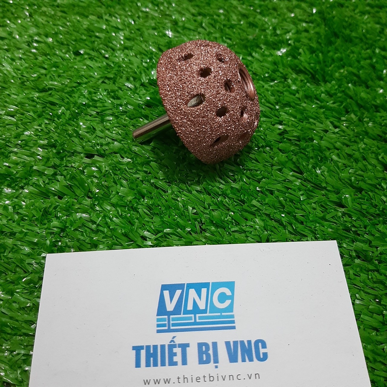 Đá mài phá mài vá săm lốp ô tô, đầu nấm 38mm, cốt tròn gắn máy 6mm