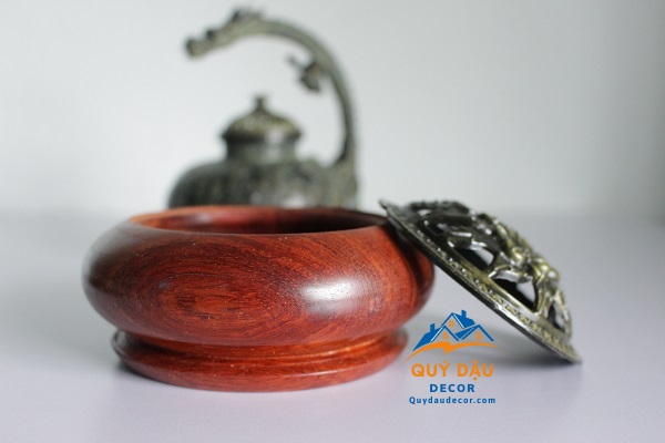 Lư Xông Trầm Gỗ Hương Đá Chuẩn