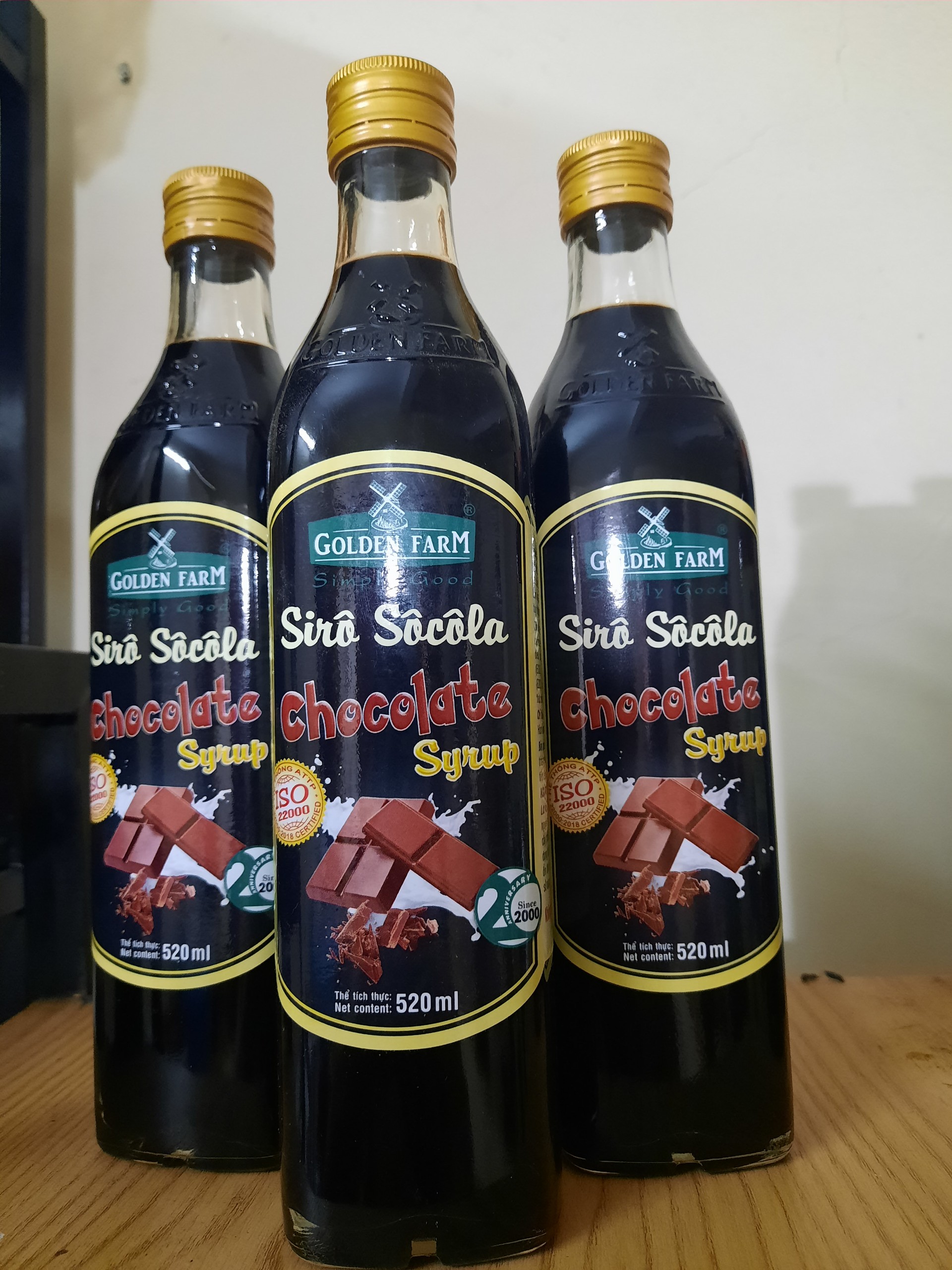 Siro Socola Golden Farm chai 520ml