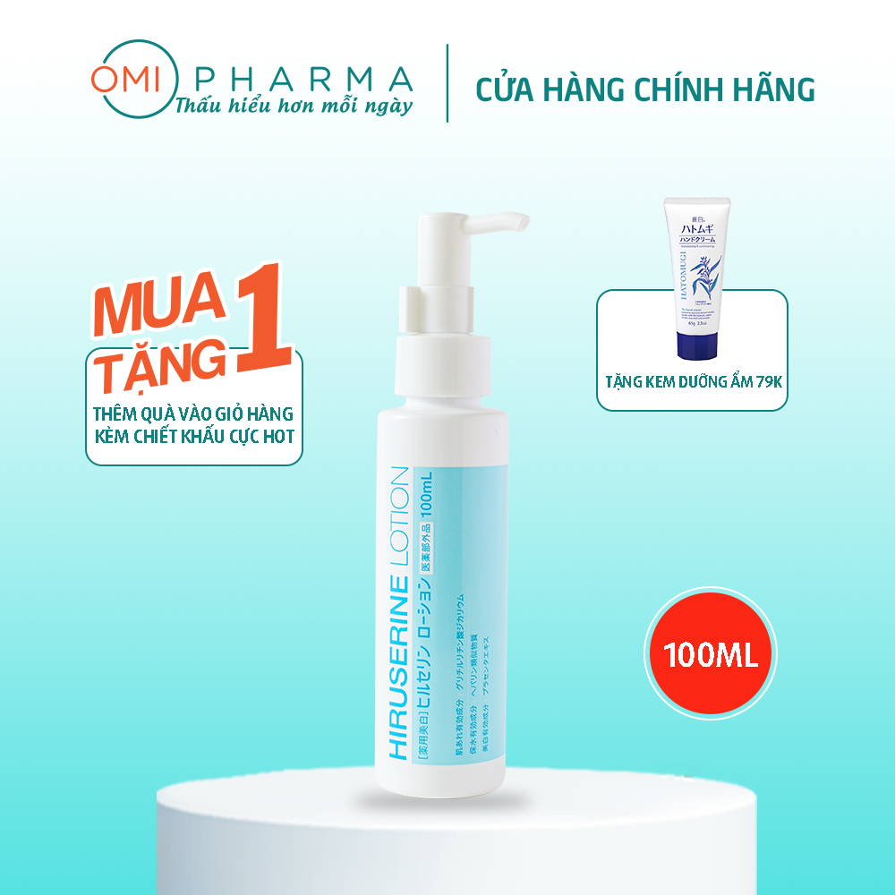 [QUÀ TẶNG KEM DƯỠNG TAY HATOMUGI] Dưỡng Ẩm Sâu Trắng Da Hiruserine Nhật Bản Hỗ Trợ Chống Và Làm Mờ Thâm Nám (Dưỡng Trắng Da Chỉ Sau 1 Tuần)
