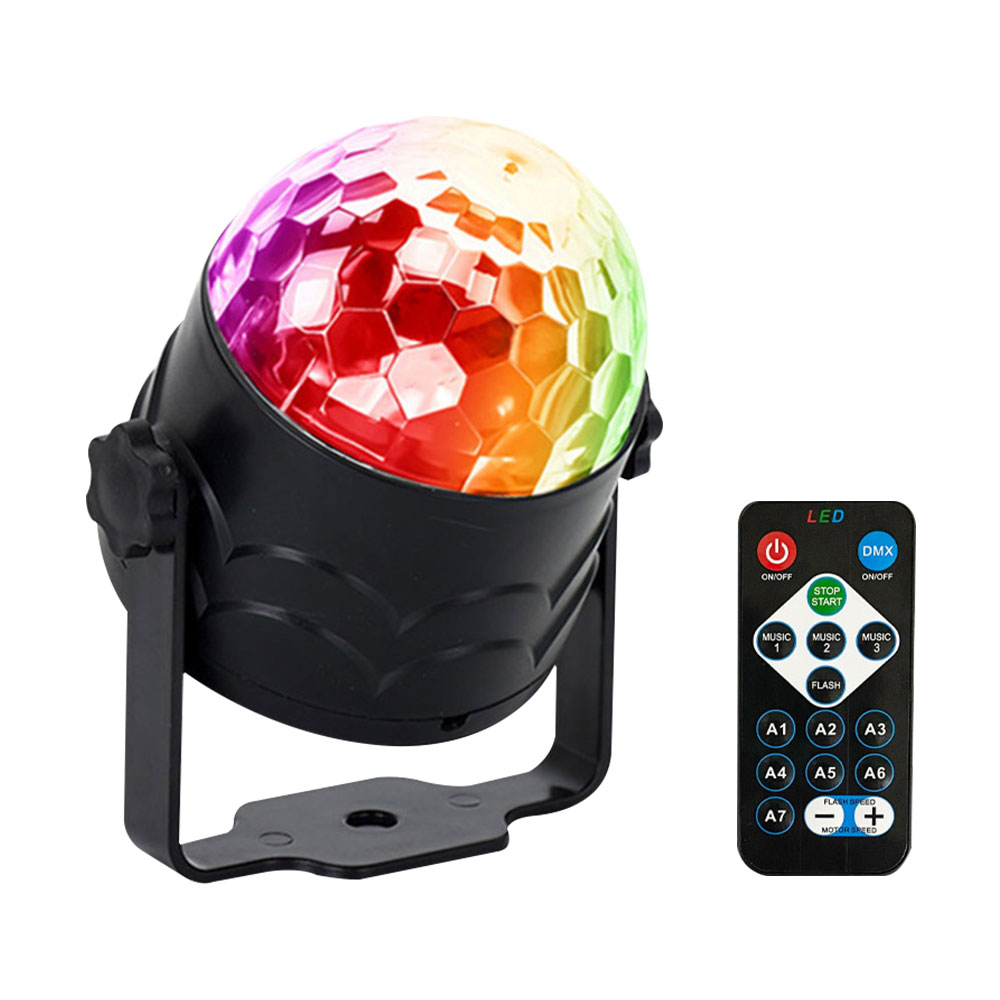 Tastour Party Lights DJ Disco Ball Strobe 7 Colors Sound Activated Stage Light with Remote Control for Karaoke Kids Festival Bar Club