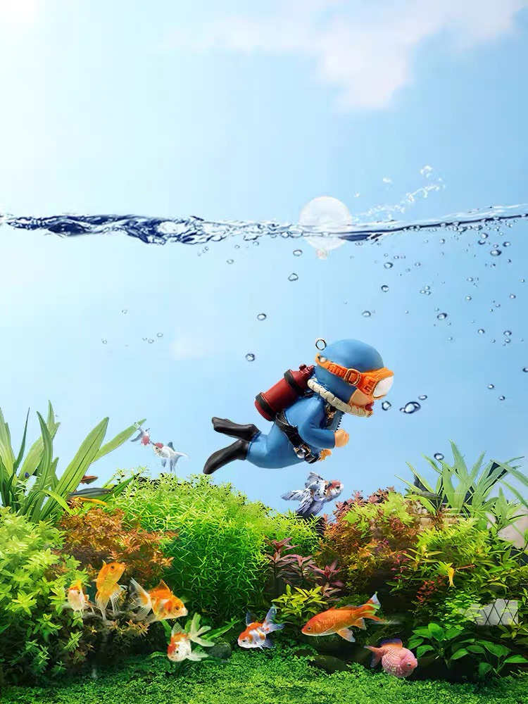 Diver Aquarium Decoration
