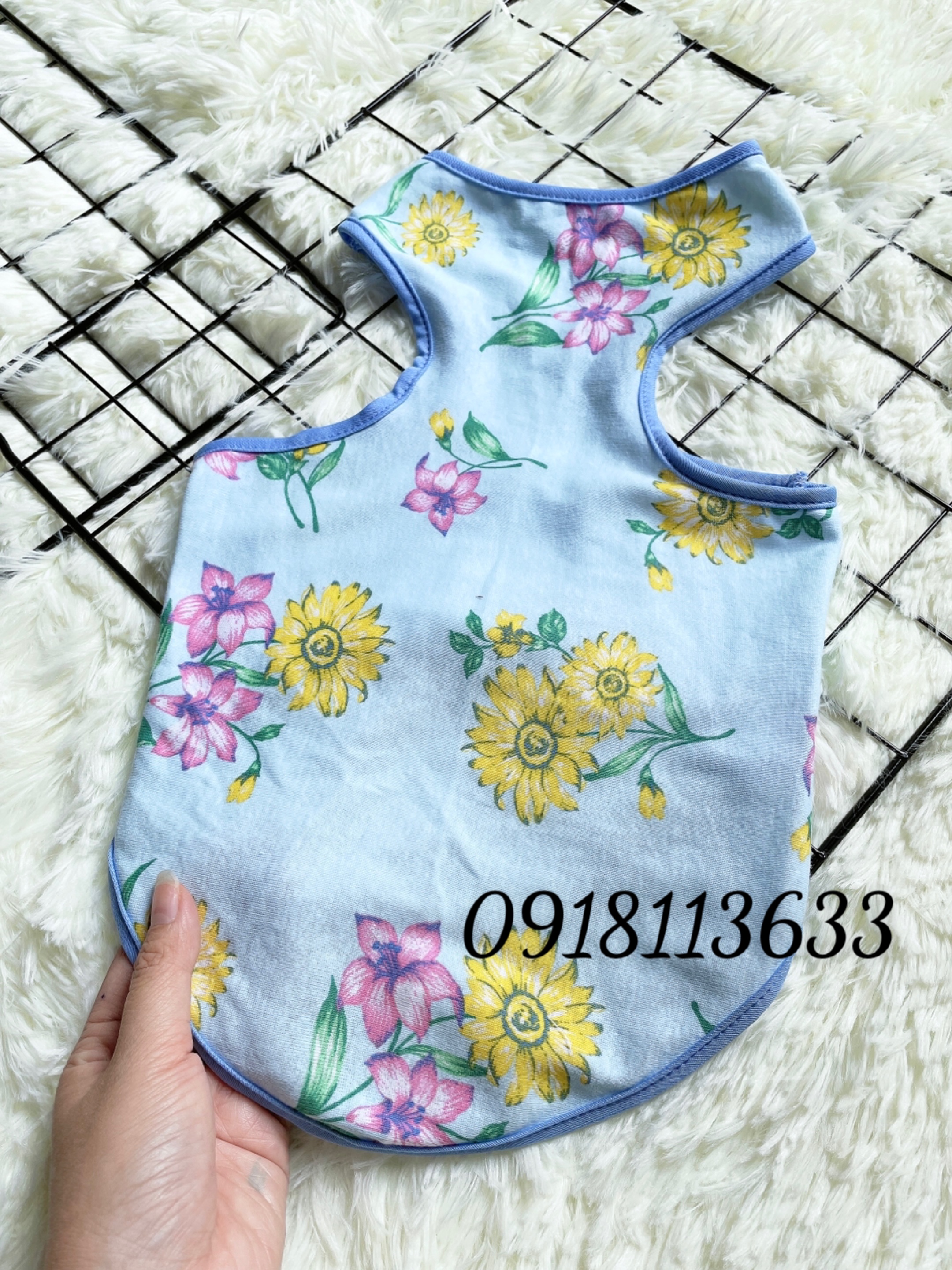 Áo Thun Hè ba lổ Dành Cho Thú Cưng Chó Mèo (giao màu ngẫu nhiên)