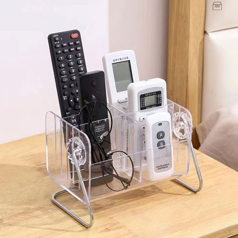 Coffee table remote control storage box Table glasses mobile phone case debris storage shelf Bedroom vertical high appearance level large capacity