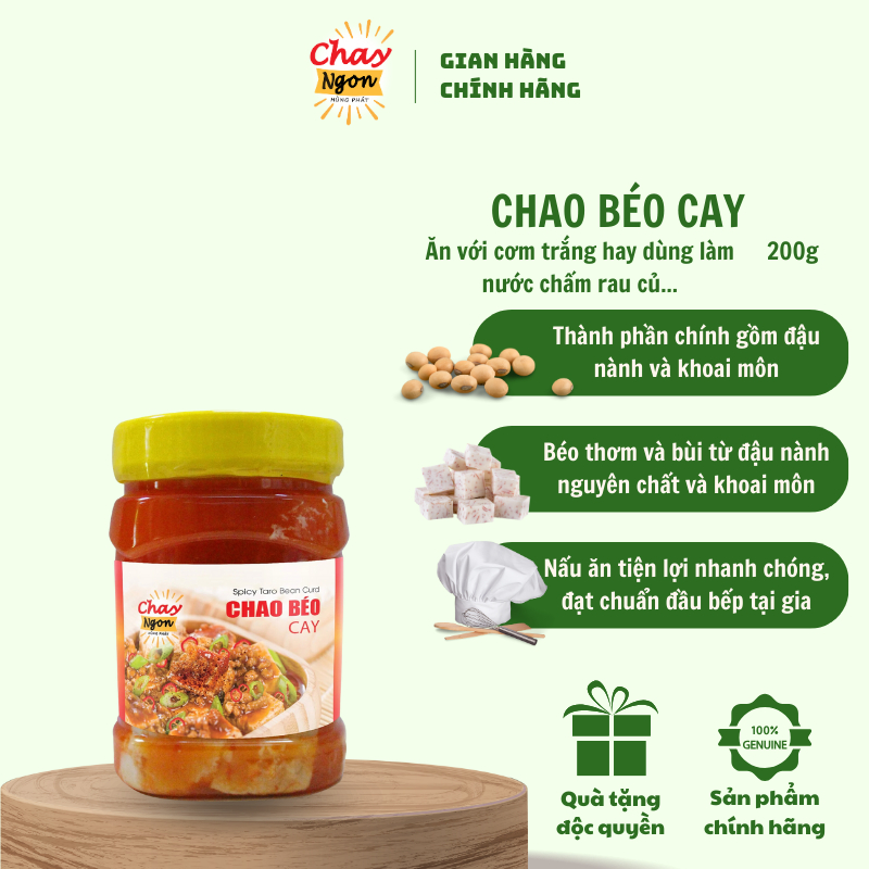 Chao Béo Cay - Spicy Taro Bean Curd