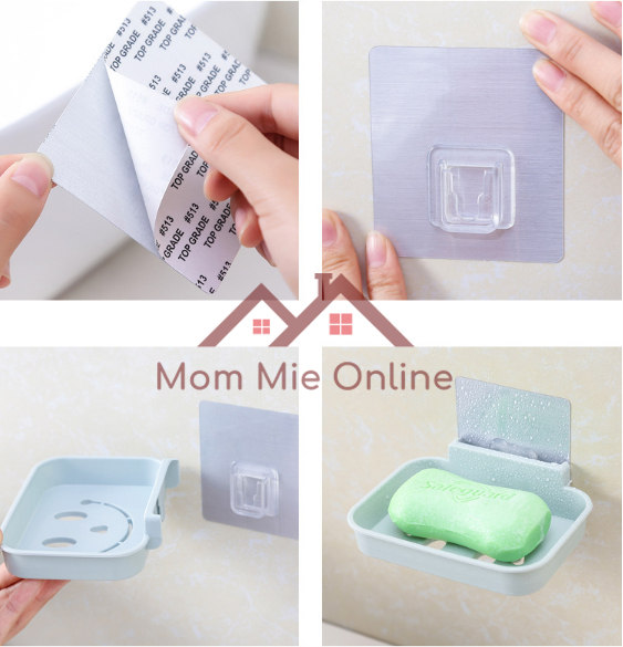 [HCM]Khay để xà bông dán tường hình mặt cười - J141