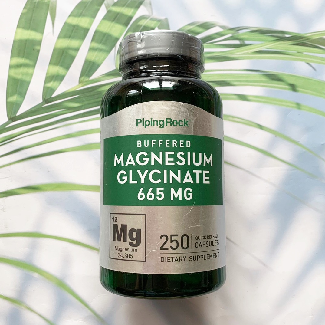(PipingRock®) Buffered Magnesium Glycinate 665 mg 250 Capsules