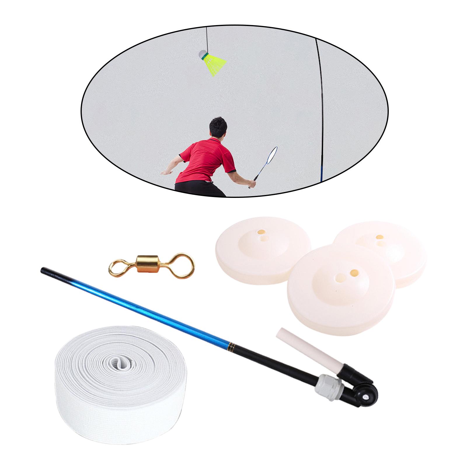 WBStar Premium Badminton Self Training Device Self-Study Aids Badminton Trainer Backyard Auto Rebounding Exerciser Exercising Machine
