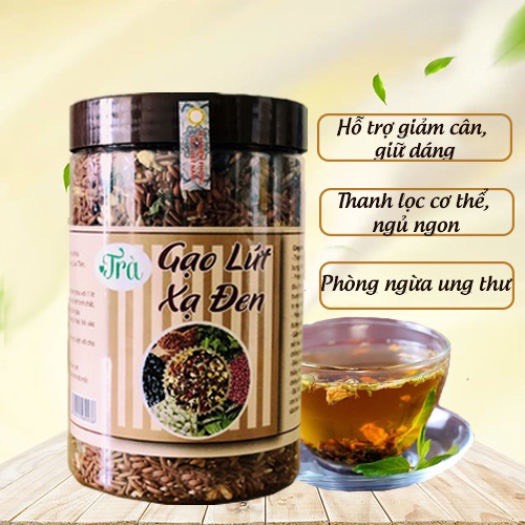 TRÀ GẠO LỨT XẠ ĐEN GIẢM CĂNG THẲNG