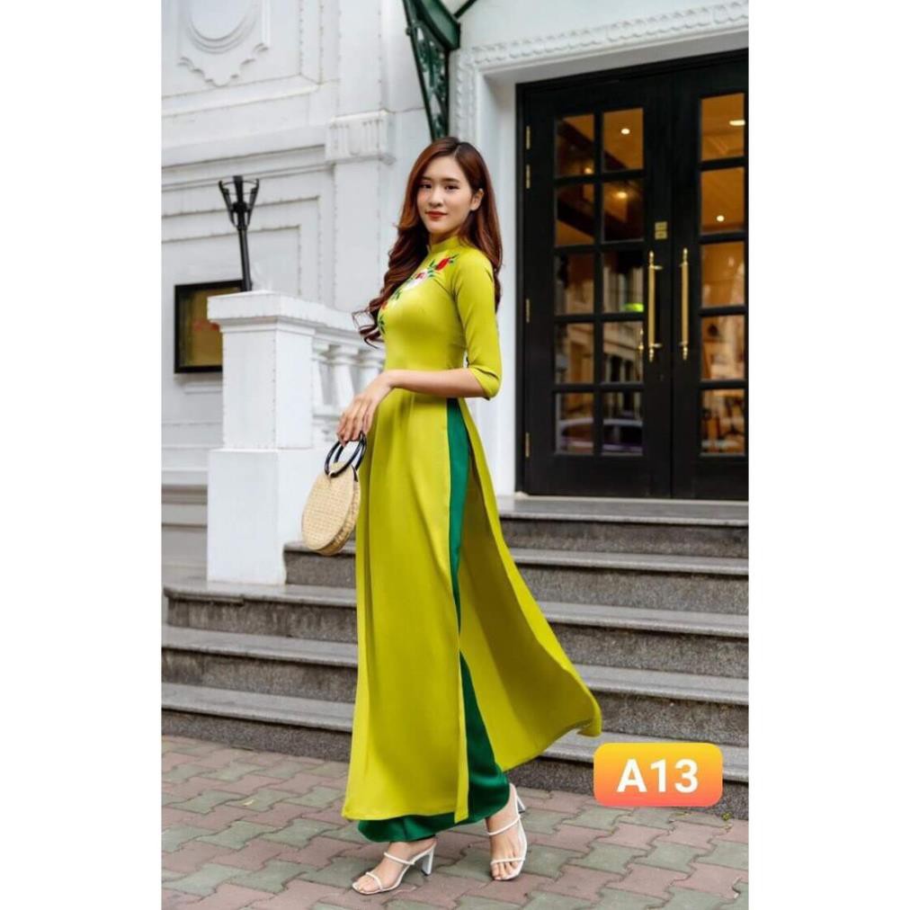 siêu phẩm Áo dài lụa pháp siêu đẹp
