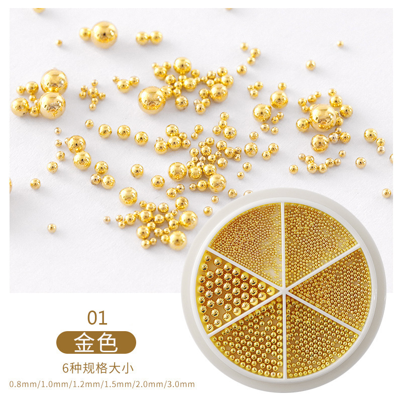 Set Ngọc Trai trang trí móng 3D mix size - Siêu Sáng - Sugar Nails