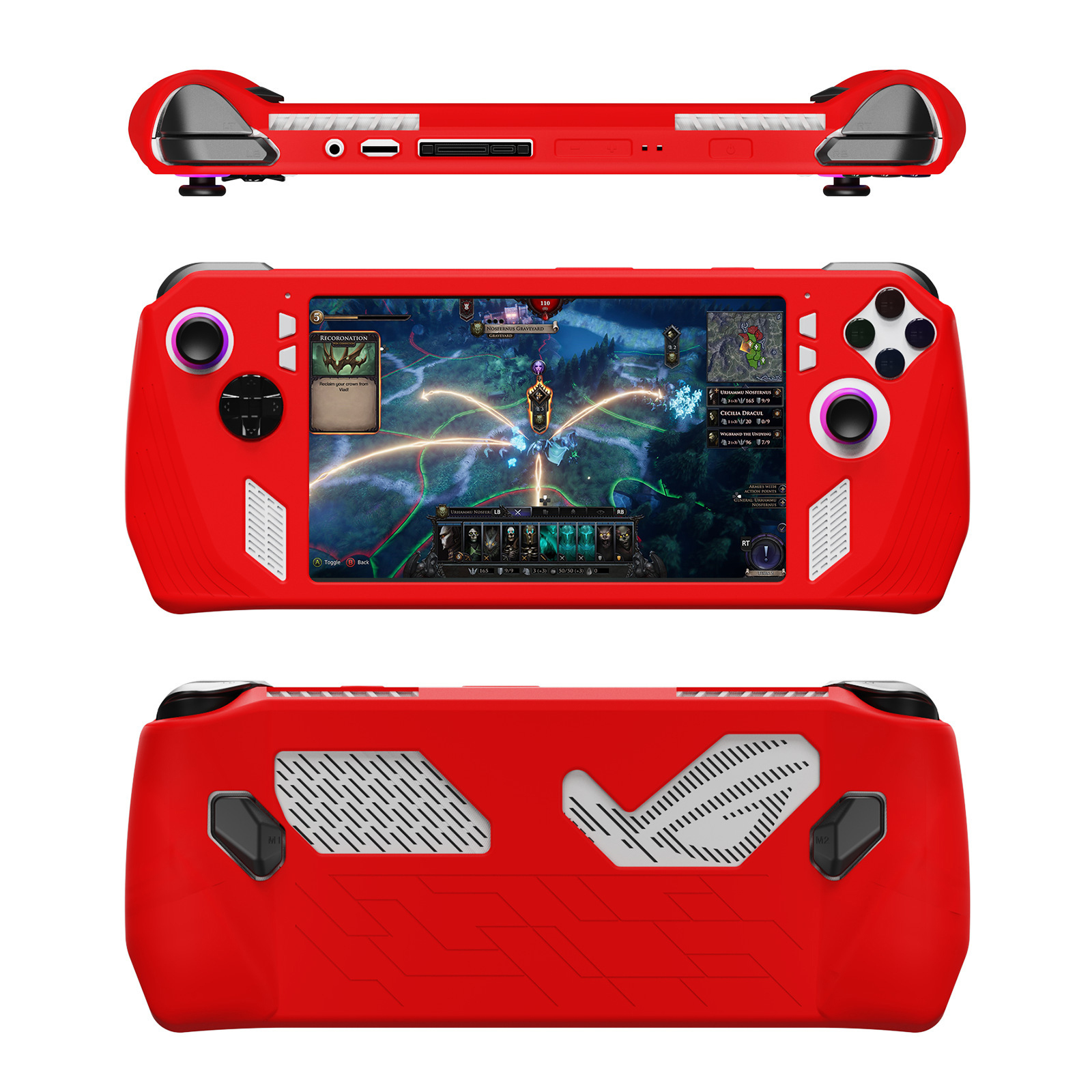 For ASUS ROG Ally Game Console Case Soft Silicone Protective Cover Anti-Scratch Protector Shell Sleeve Game Accessories