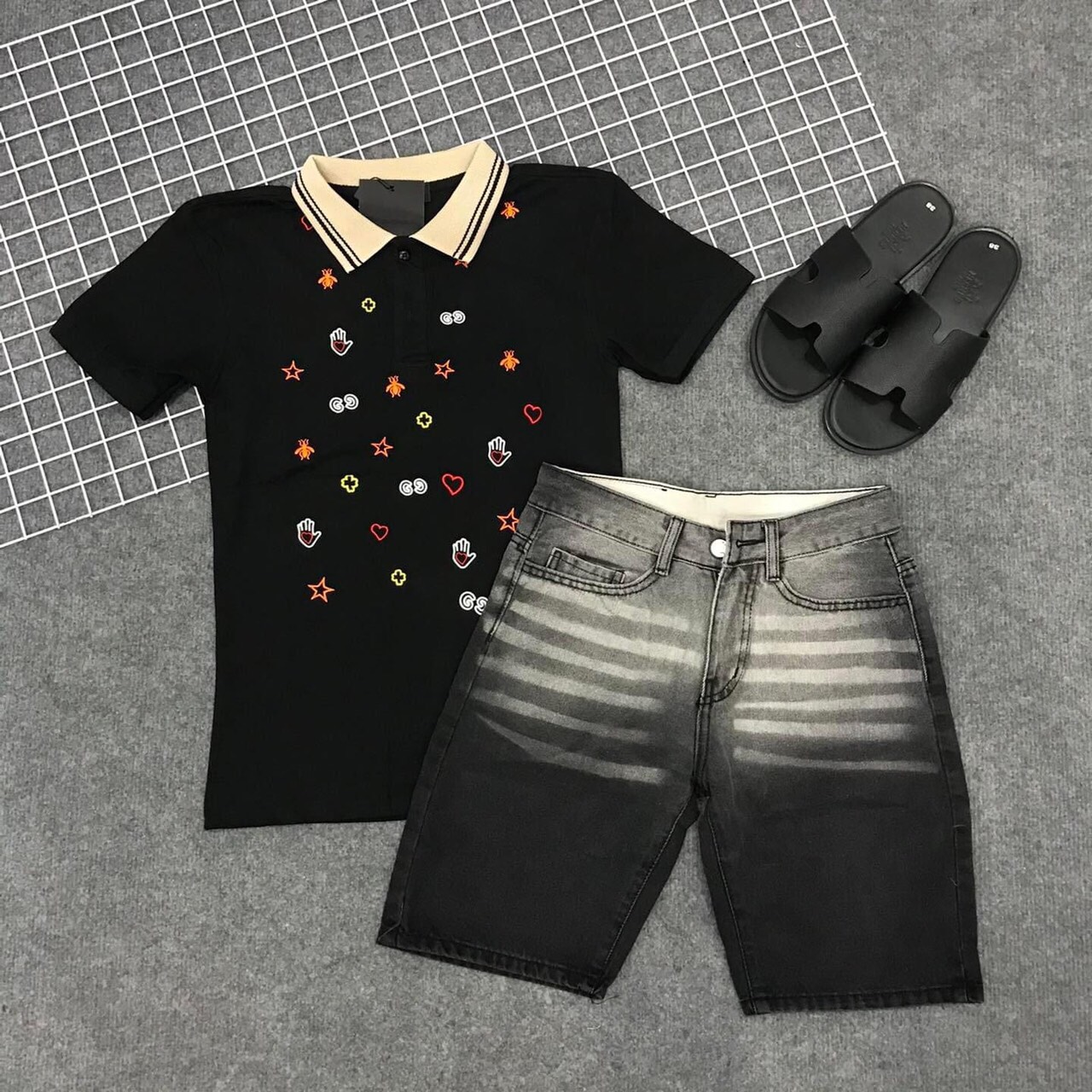 Quần short jean nam dsq giá rẻ kiểu đẹp chất bò co dãn cao cấp hàng shop minh quân