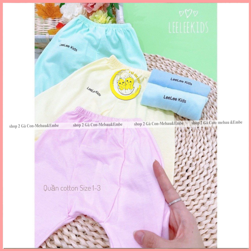 Quần chục dài sơ sinh đáp đũng Leekid