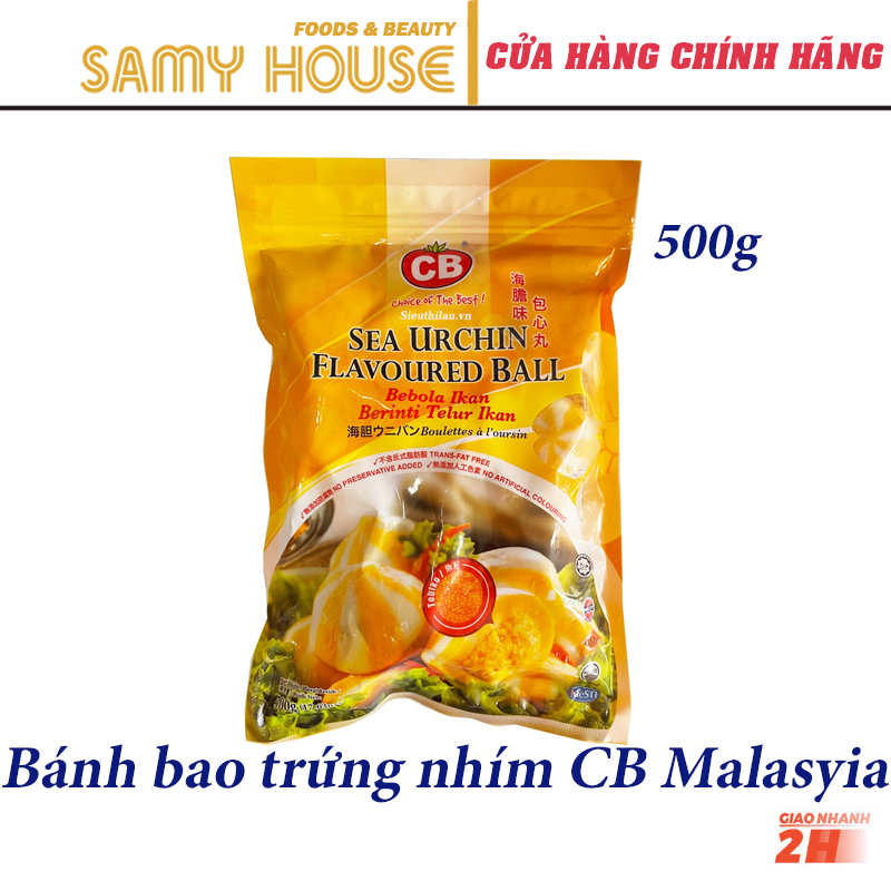 Cá viên bánh bao trứng nhím cb malaysia 500g