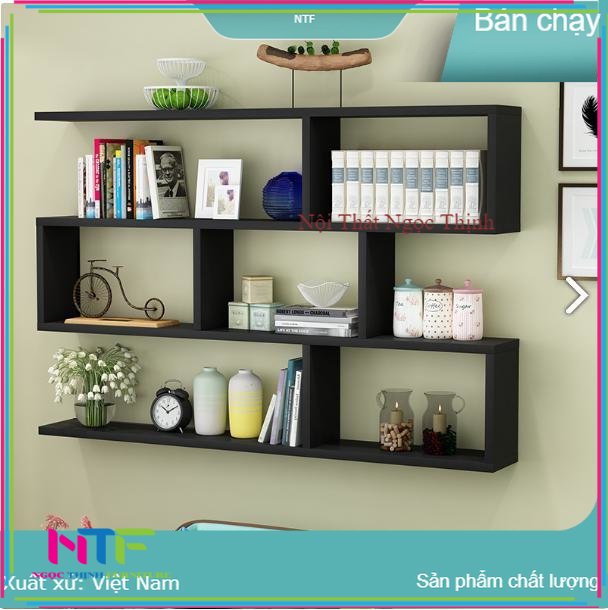 Kệ treo âm tường, Kệ treo tường phòng ăn, Kệ treo tường thông minh(Nhiều màu) KSTT3T-75X100