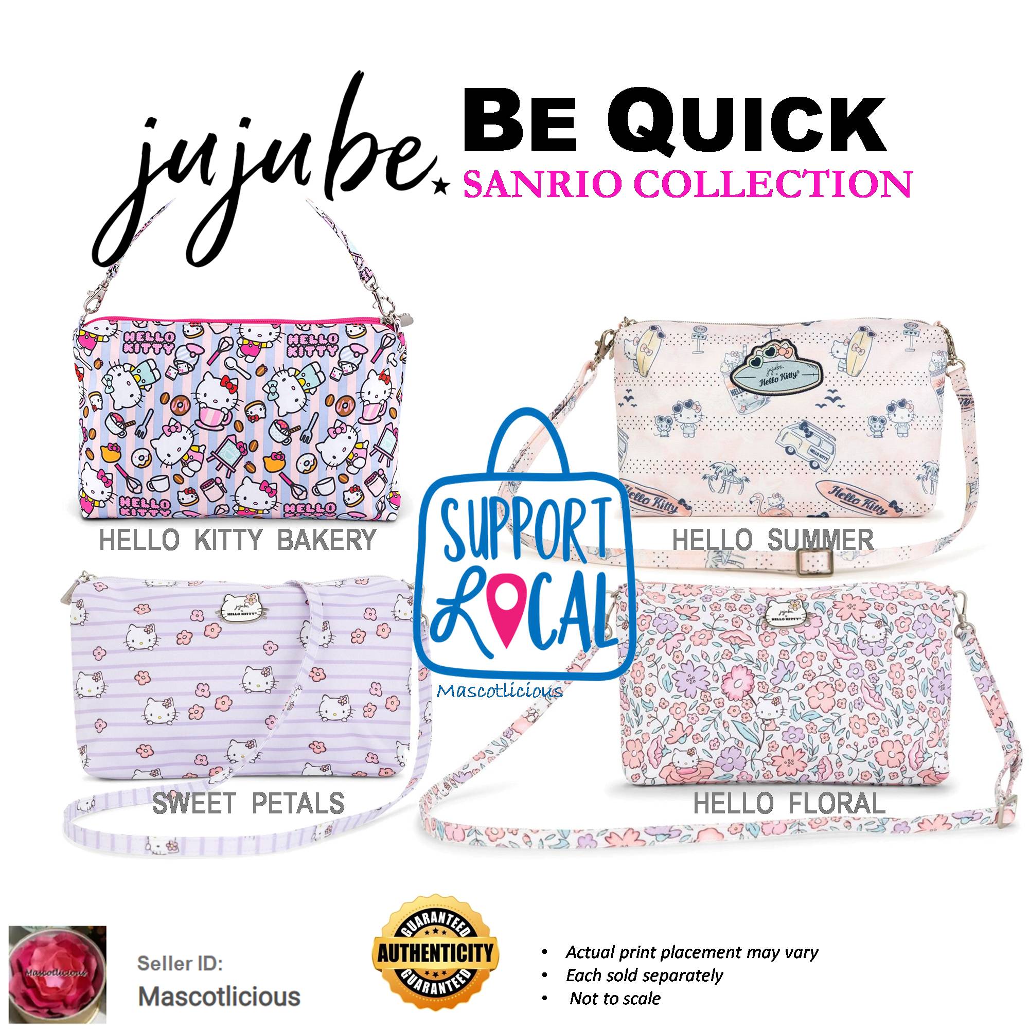 Ju-Ju-Be Hello hot Kitty Floral Be Set Pouches