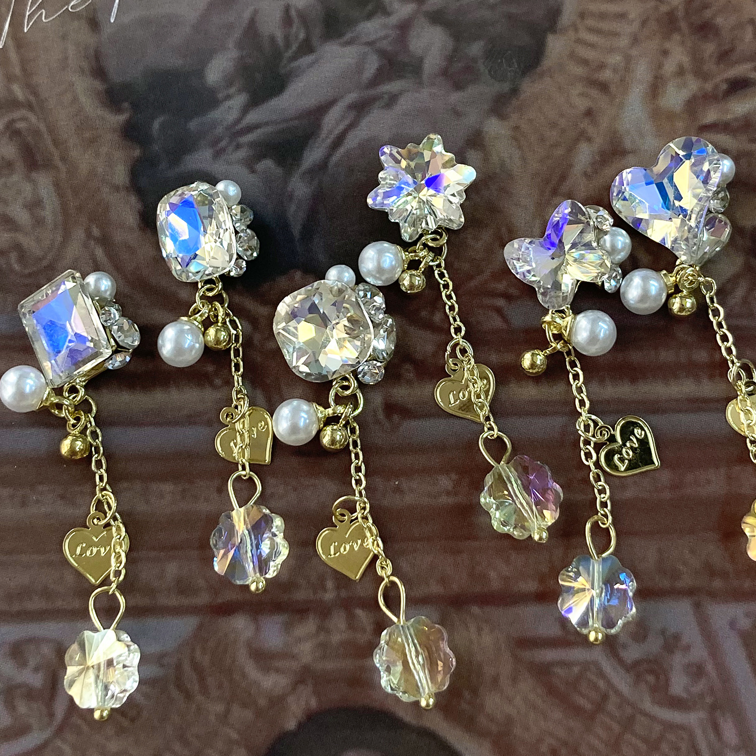 Charm Đá Khối Kiểu Treo Cao Cấp Đính Móng Tay CC