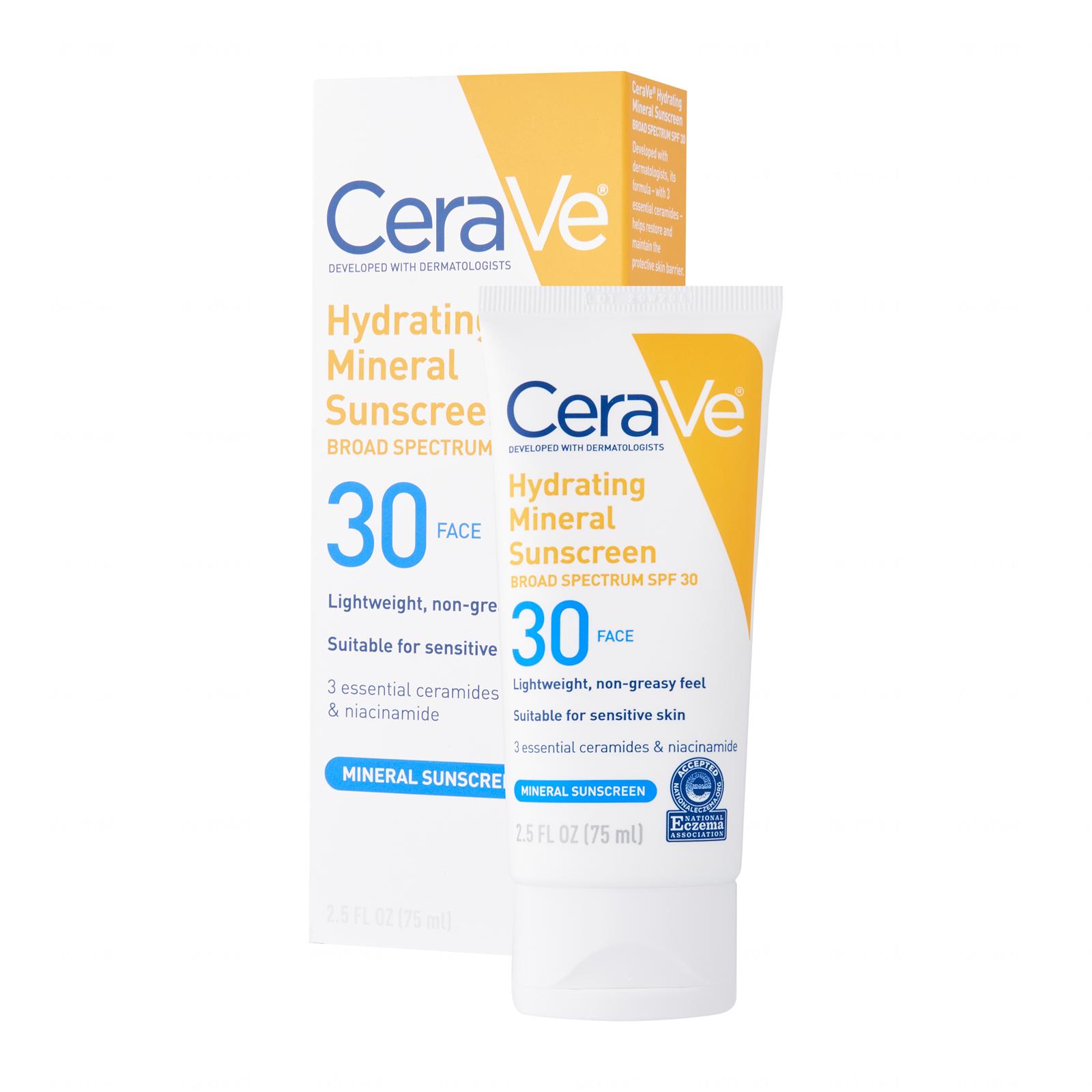 CeraVe Hydrating Mineral Face Sunscreen Lotion SPF 30 With Zinc Oxide Lazada Singapore
