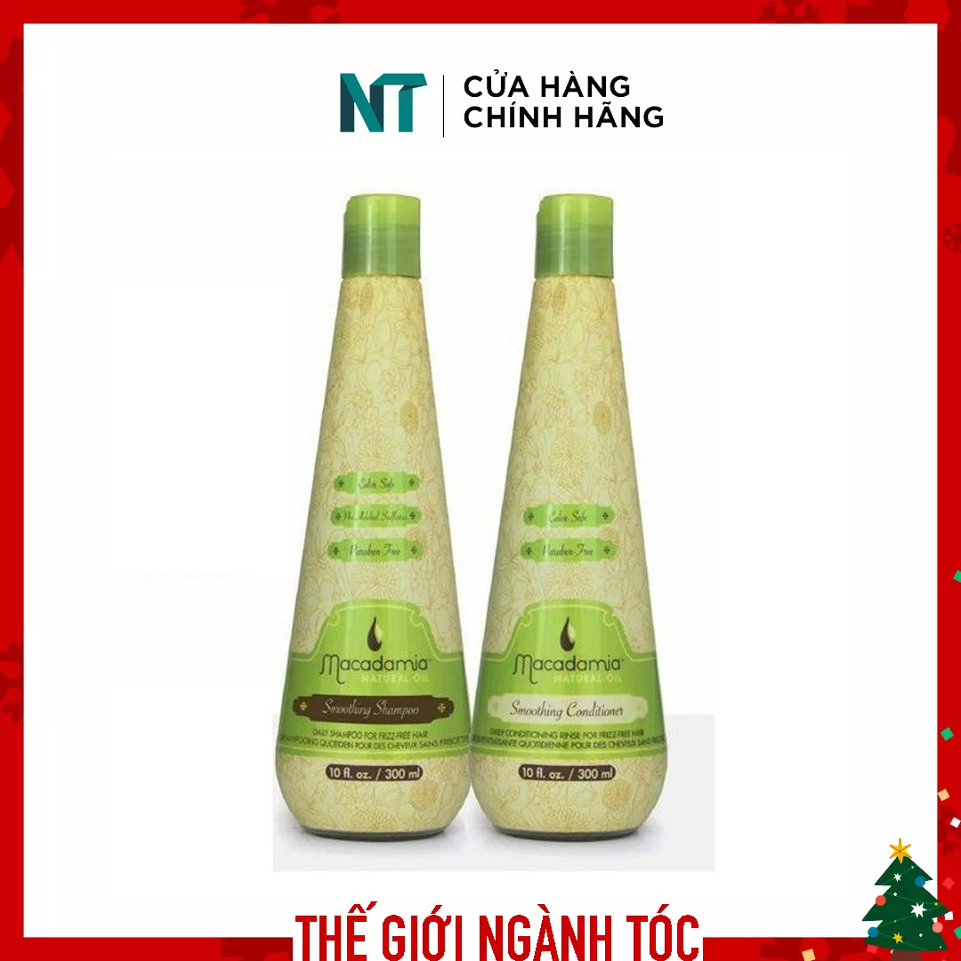 Dầu Gội Xả Macadamia Smooth Chăm Sóc Tóc Siêu Mượt 300ML