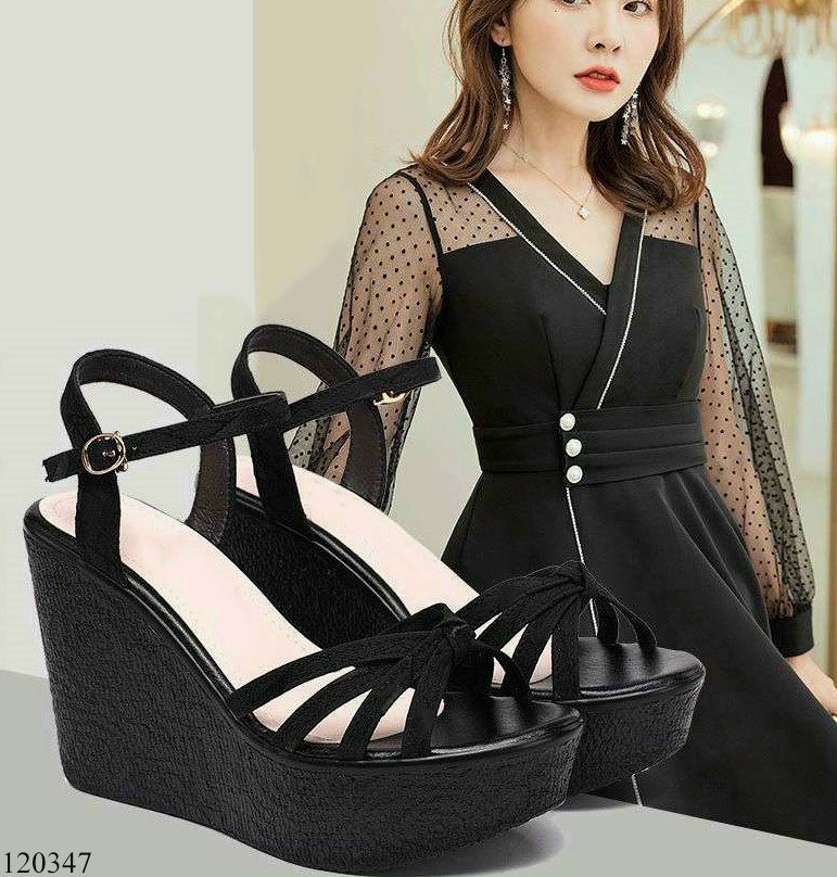Giày sandan đế xuồng thắt nút 10f