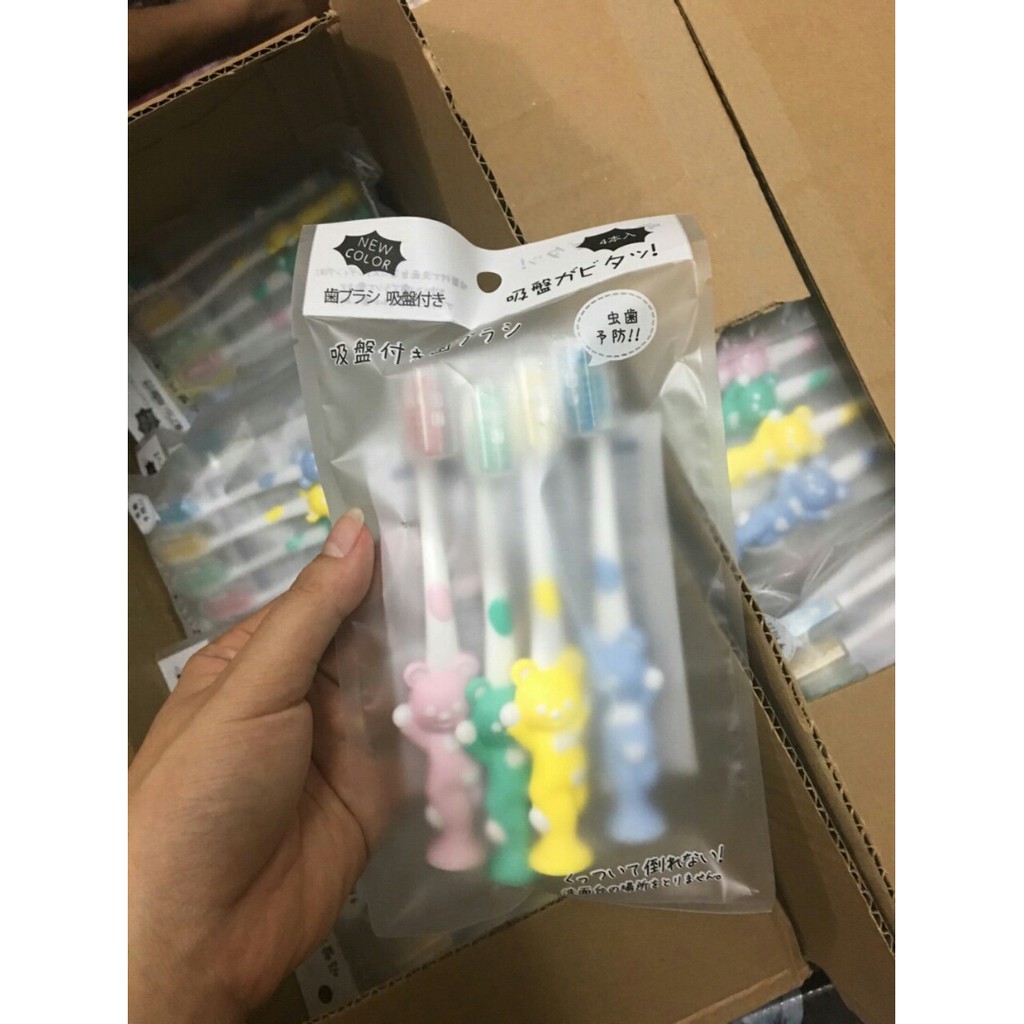 Sét 4 bàn chải đánh răng cho bé