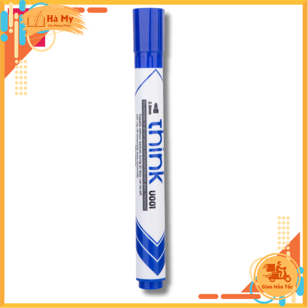 Bút Lông Viết Bảng Trắng Xóa Được Deli 3 Màu U001 - Bút Viết Trơn Mượt Tiện Dụng