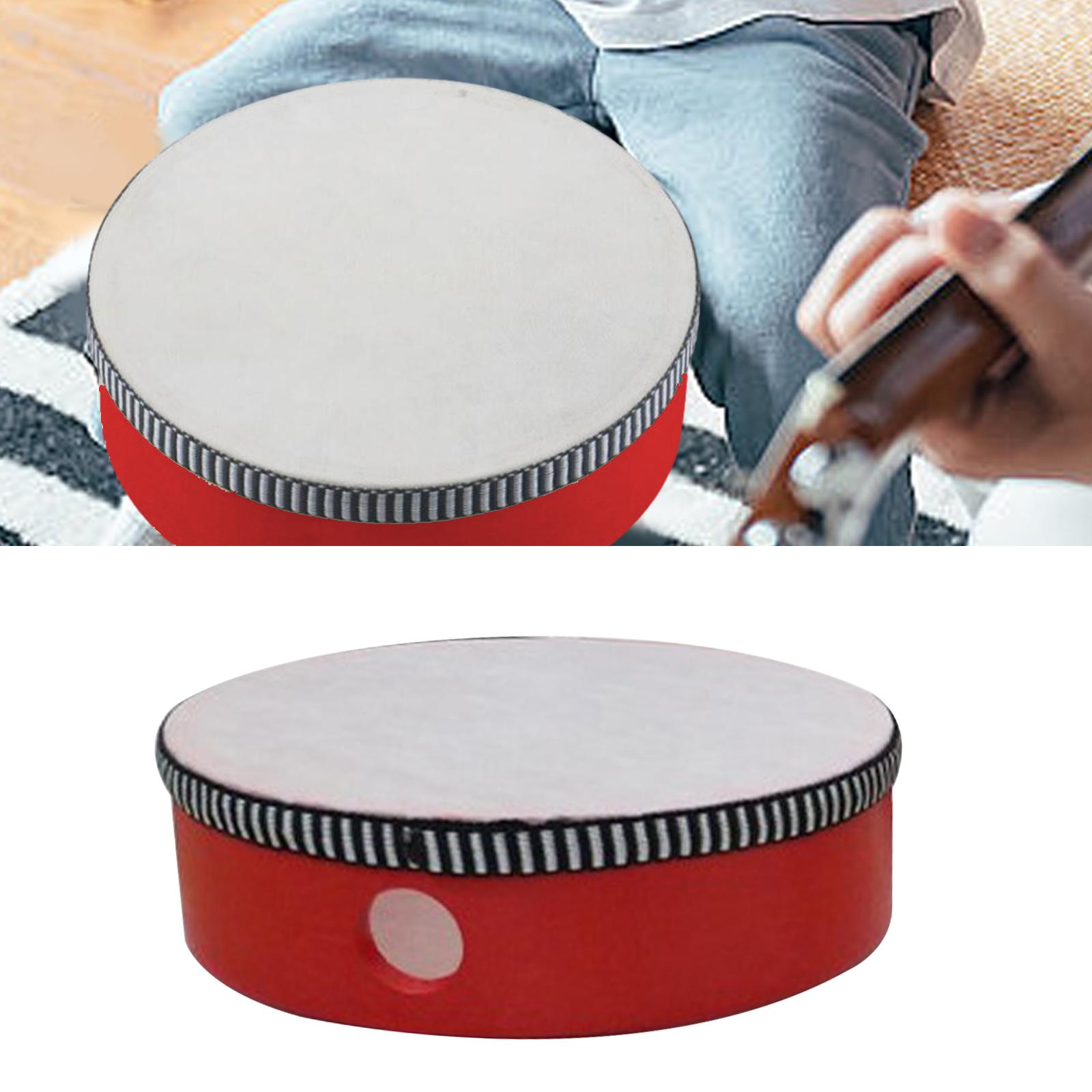 BNMUSIC Wooden Hand Held Drum Adults KTV Children Musical Educational Toy Tambourine