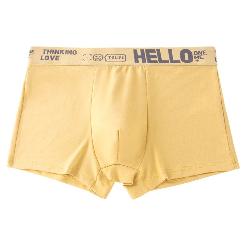 Men's Panties Soft Cotton Boxers Comfortable Breathable Underwear Teenagers Sports Underpants Men's Underwears
