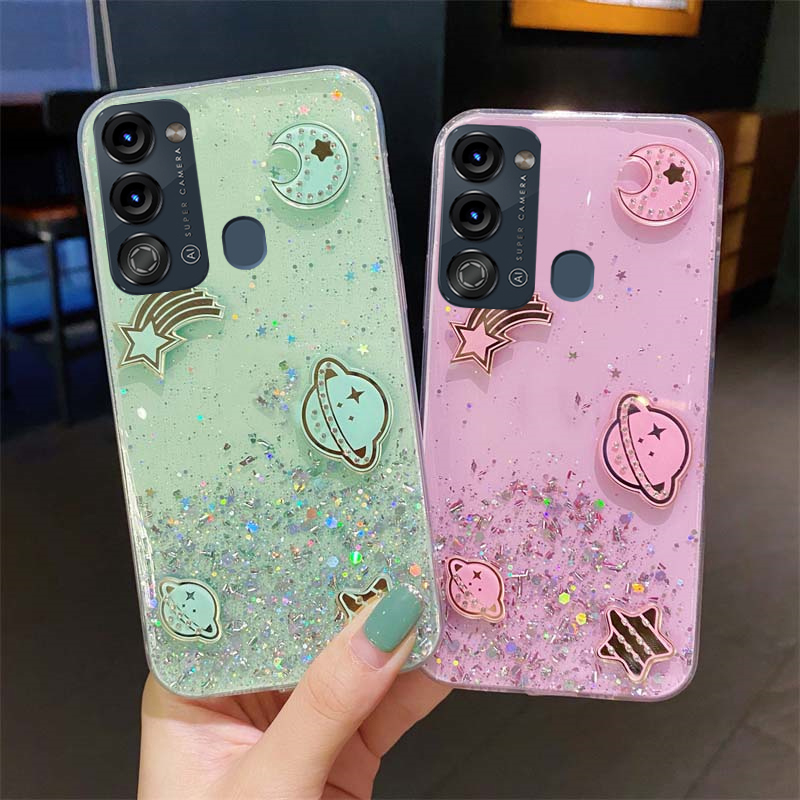 For%20itel%20Vision%203%20Phone%20case%20Sparkling%20Soft%20Transparent%20Silicone%20Space%20Planet%20Stars%20Moon%20Girl%20Anti%20Fall%20for%20itel%20vision%203%20Back%20Cover%20-%20Image%202