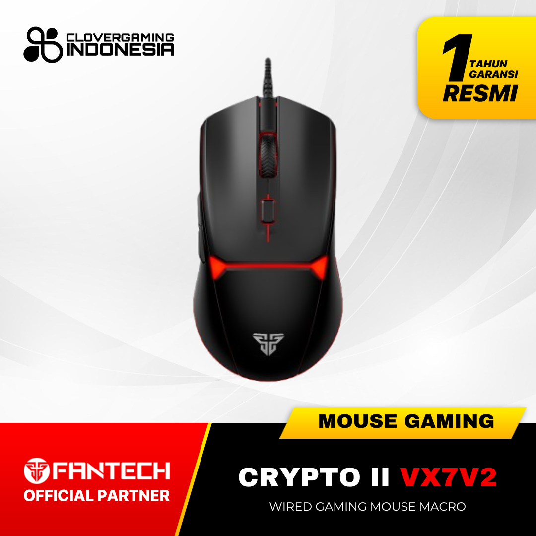 Fantech VX7V2 VX7 V2 Crypto II Wired Gaming Macro Ambidextrous Rainbow  Lightning VX-7 V2 | Lazada Indonesia