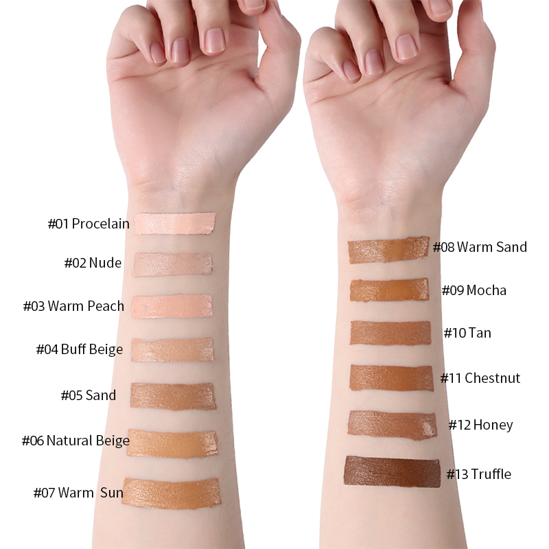 Langmanni 30ml Liquid Foundation Soft Matte Concealer 13 Colors Primer Base Professional Face Make up Foundation Contour Palette. 