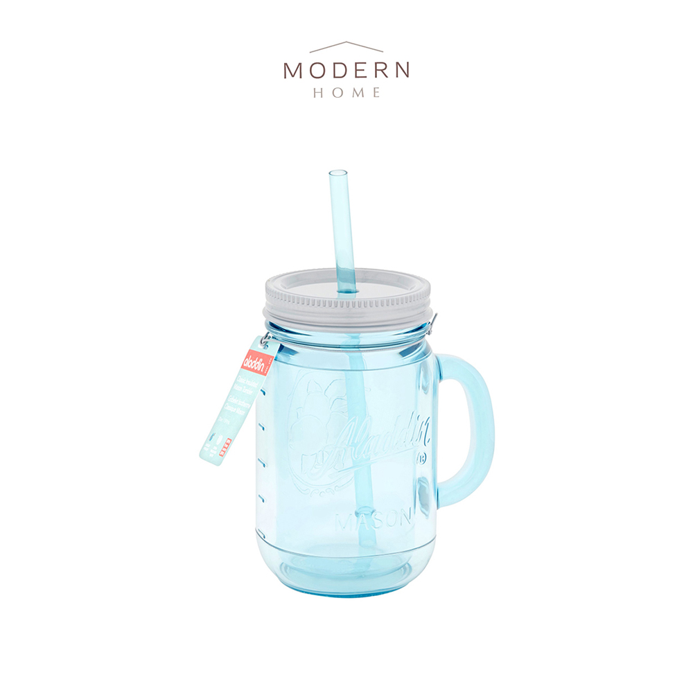 ALADDIN Insulated Mason Tumbler 20oz With Lid / Plastic Mason Jar / Double  Wall Insulation / Thermal / Thermos / Cold / Smoothie / Juice / Beverage /  Mug | Lazada Singapore