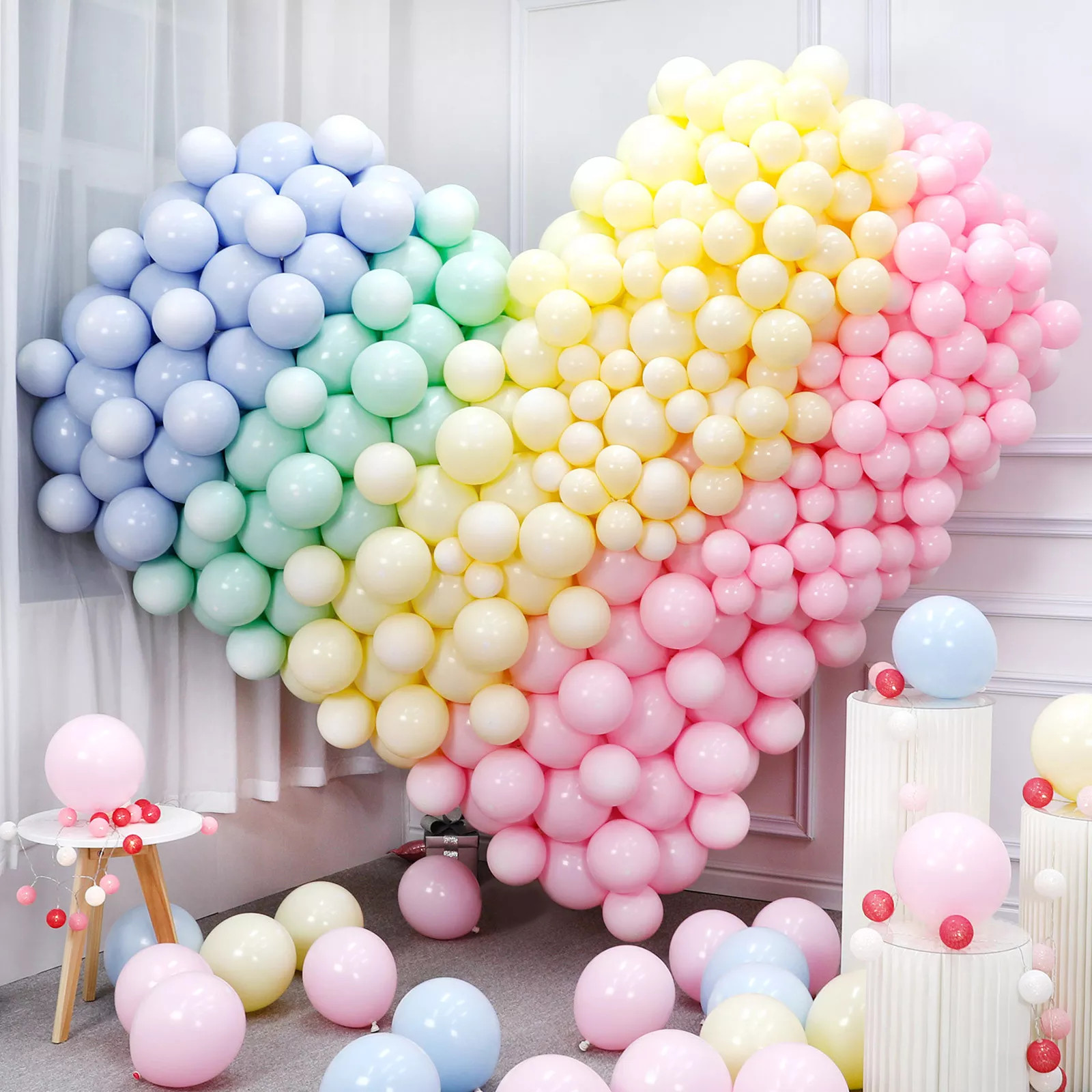Combo 20 Bong Bóng Pastel Macaron Size 10 inch