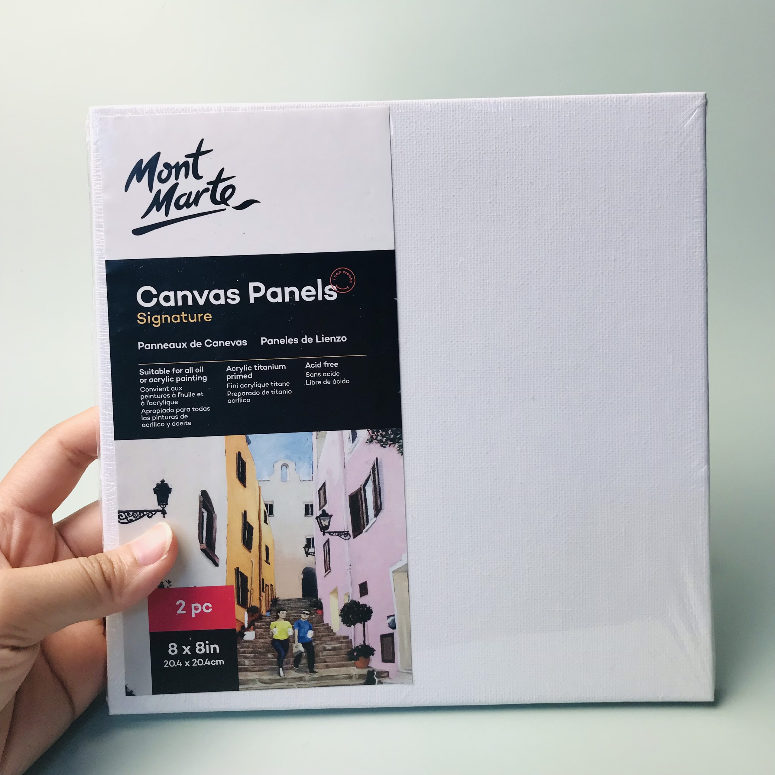 (TOAN VẼ) Canvas ép - Tấm Canvas panel MONT MARTE- TOAN VẼ ÉP CANVAS MONT MARTE