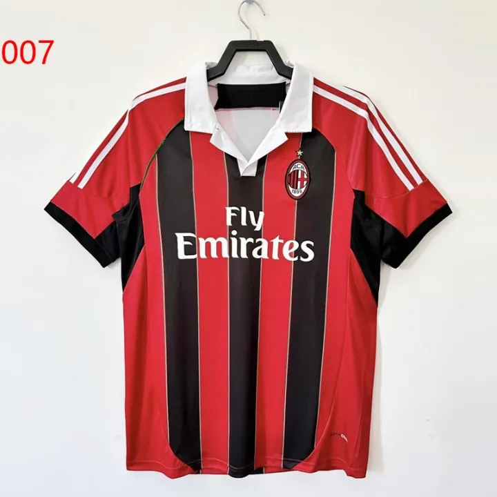 [in stock] Exclusive For Ac Milan Classic Retro Jersey No. 8 Kaka Ac Short Sleeve Retro Soccer Uniform Printing No. &