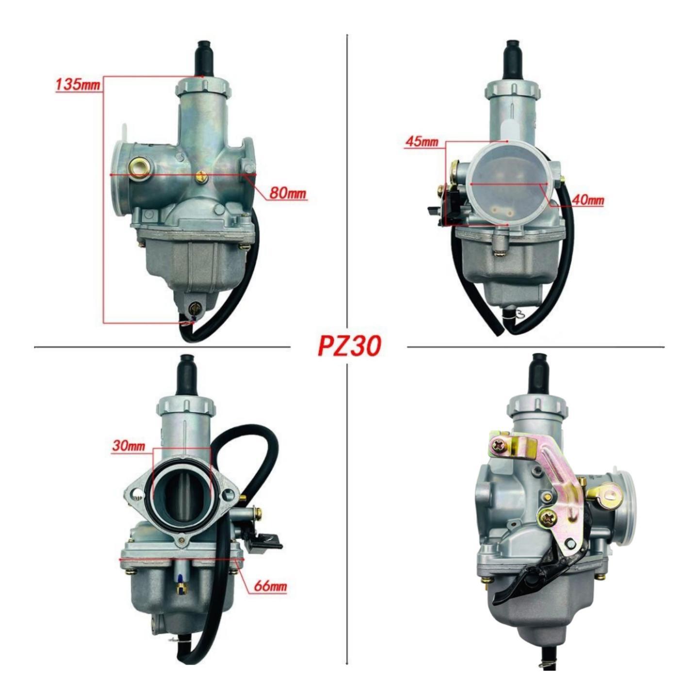  Carburateur PZ30 30mm Moto Carburateur Modification
